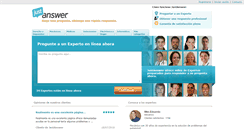 Desktop Screenshot of justanswer.es