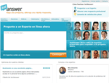 Tablet Screenshot of justanswer.es