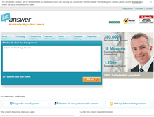Tablet Screenshot of justanswer.de