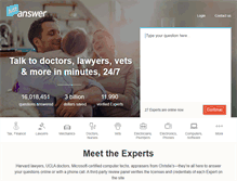 Tablet Screenshot of justanswer.com